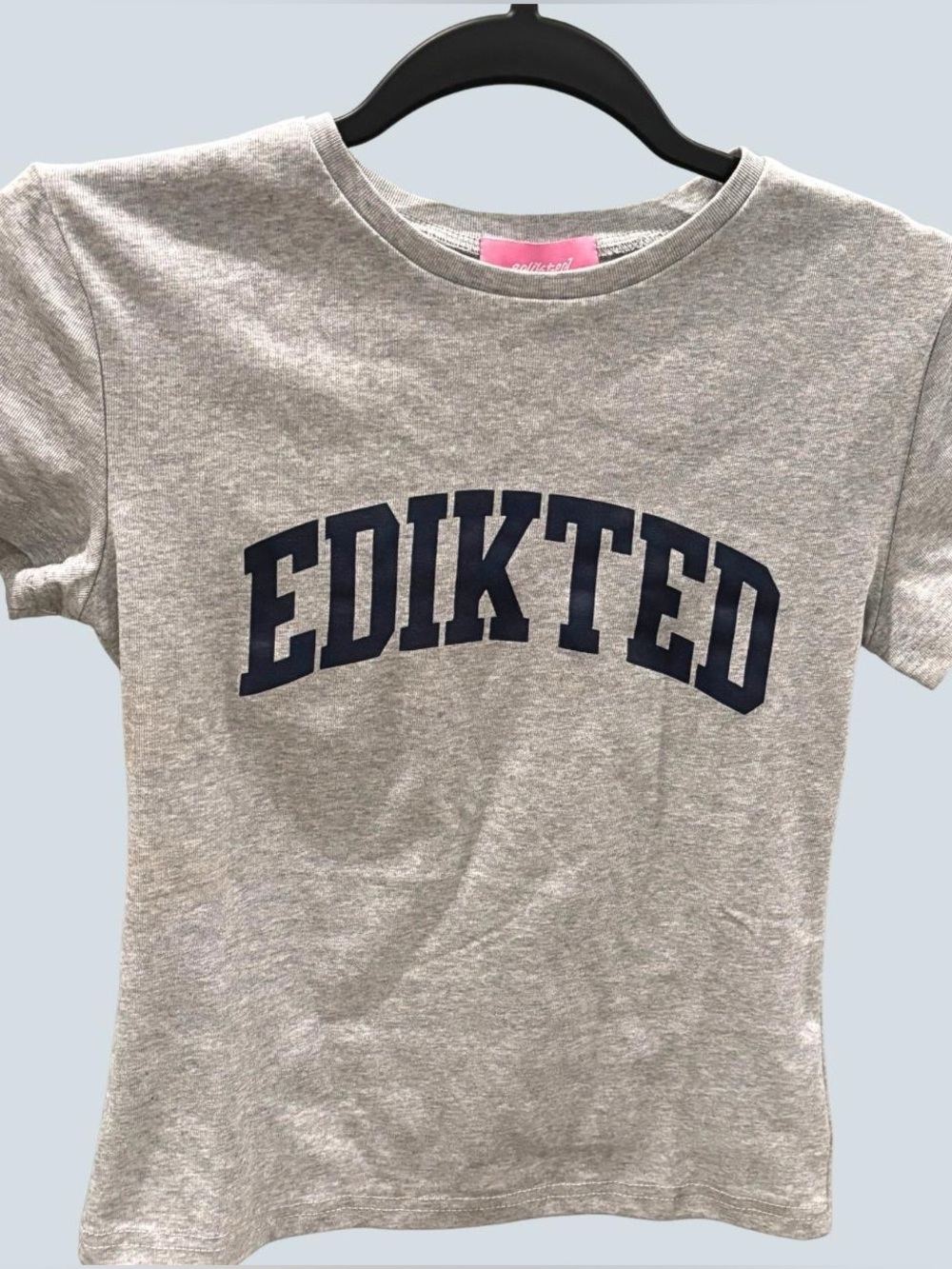 NWT EDIKTED Grey Baby Tee (Women’s S)
